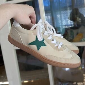 Vintage Havana Green And Tan Low Top Star Sneakers